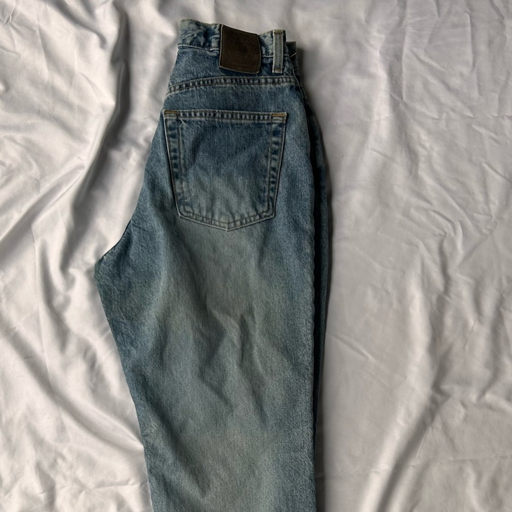 Classic 90s Gap Buttonfly Jeans 100% Cotton Size 6 Ankle - Picture 5 of 7